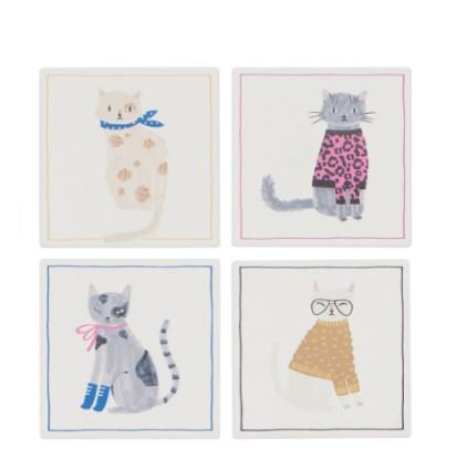 Now Designs Feline Fine Soak Up Coasters