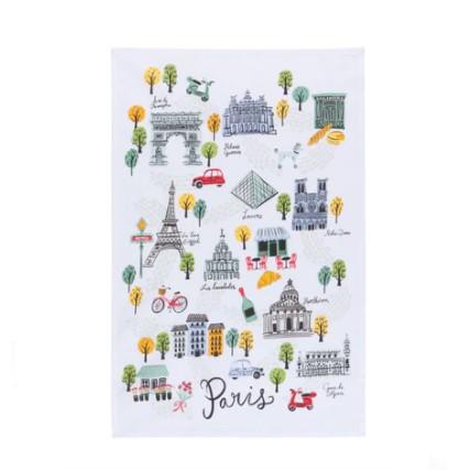 Now Designs Dishtowel Meet Me in Paris