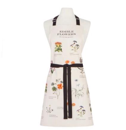 Now Designs Edible Flowers Vintage Print Apron