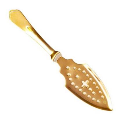 Swiss Cross Absinthe Spoon Gold