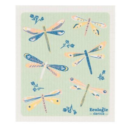 Ecologies Dragonflies Swedish Sponge Cloth