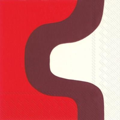 Marimekko Luncheon Paper Napkins SEIREENI Dark Red