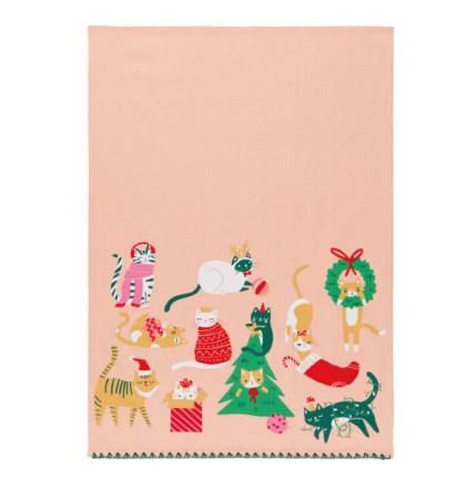 Now Designs Holiday Let It Meow Dishtowel