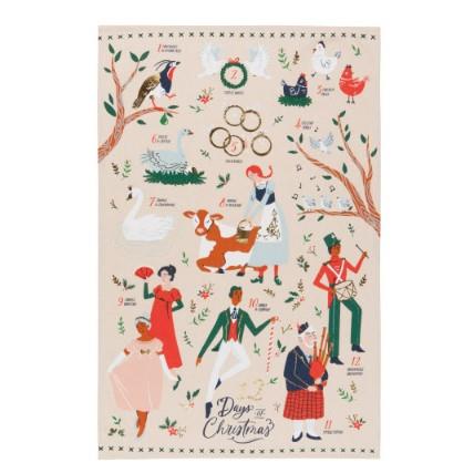 Now Designs 12 Days of Christmas Deco Dishtowel