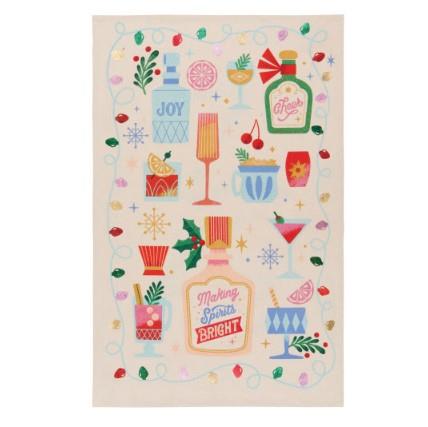 Now Designs Spirits Bright Deco Dishtowel