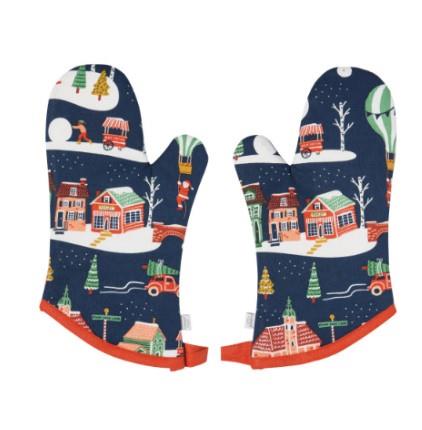 Now Designs Candy Cane Lane Oven Mitts