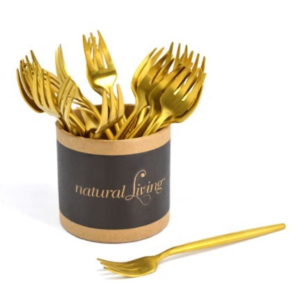 Natural Living Fork - Gold
