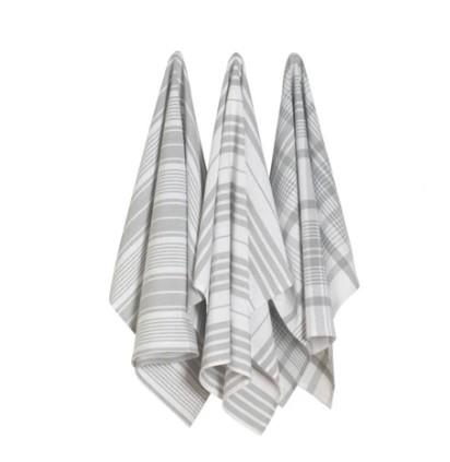 Now Designs Dishtowels Jumbo London Grey Set of 3