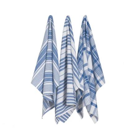 Now Designs Dishtowels Jumbo Royal Blue Set of 3