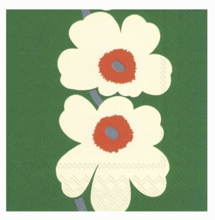 Marimekko Lunch Napkins - UNIKKO Green