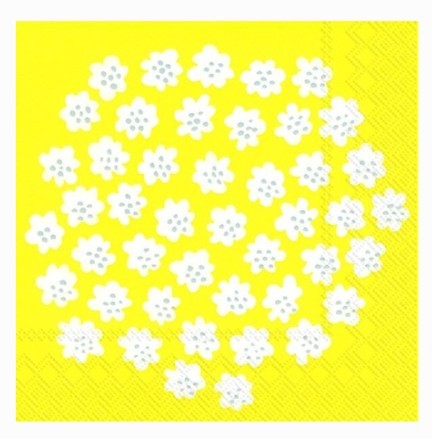 Marimekko Lunch Napkins - PUKETTI Yellow
