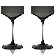 Viski Coupe Glass Reserve Nouveau Smoke Set of 2