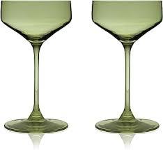 Viski Coupe Glass Reserve Nouveau Sage Set of 2