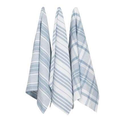 Now Designs Dishtowels Jumbo - Slate Blue Set of 3