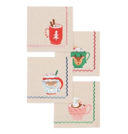 Now Designs Cozy Cups Cocktail Napkins