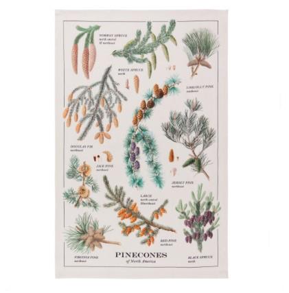 Now Designs Pinecones Dishtowel