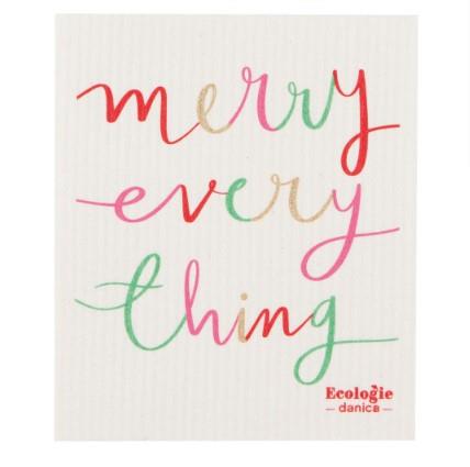 Ecologies Merry Everything Swedish Dishcloth