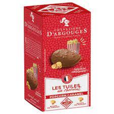 Chevaliers D'Argouges Milk Chocolate Popcorn Tiles 120g