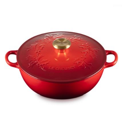 Le Creuset Holly Collection 4.1L Chefs Oven Cerise