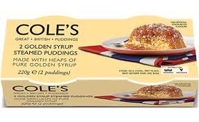 Cole's Golden Syrup Sticky Pudding Twin Pack 2x110g