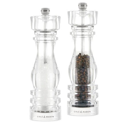 Cole & Mason London Mill Set Salt & Pepper - 8.5" Acrylic