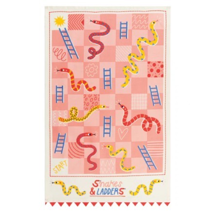 Danica Jubilee Dishtowel - Deco Snakes & Ladders