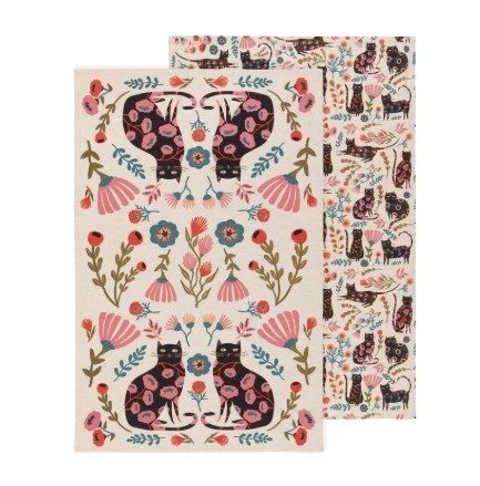 Danica Studios Dishtowel - Catbloom Set Of 2