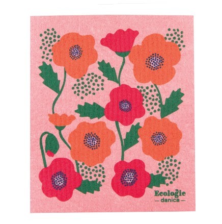 Ecologies Swedish Sponge Cloth - Poppy