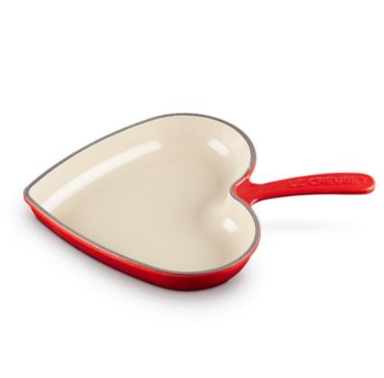 Le Creuset Heart Skillet Cerise