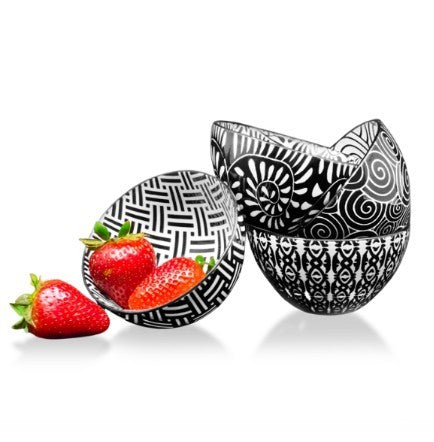 BIA Dip Bowls - Black & White