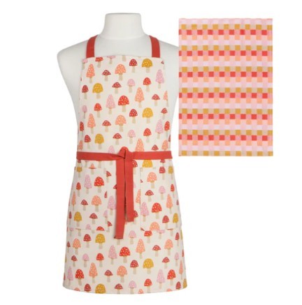Danica Jubilee Apron & Towel Set - Toadstool