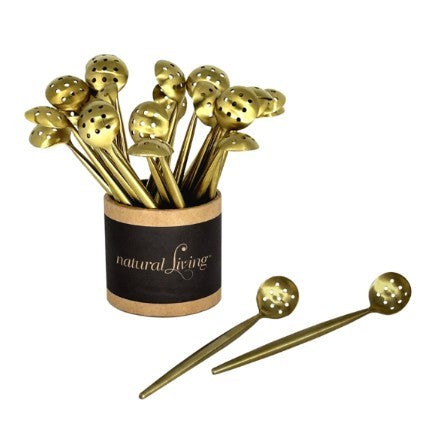 Natural Living Olive Spoon - Gold