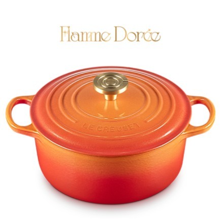 Le Creuset 100 Year Anniversary Round Dutch Oven - 4.2L Flamme Dorée