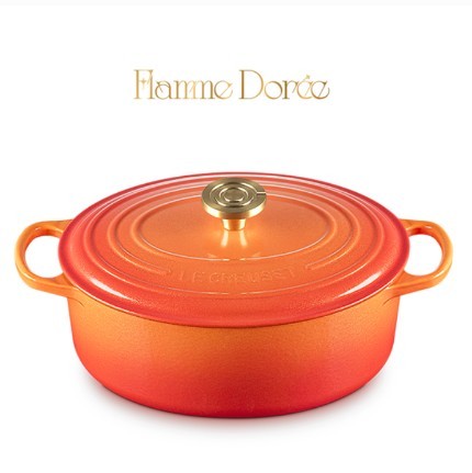 Le Creuset 100 Year Anniversary Oval Dutch Oven - 4.7L Flamme Dorée