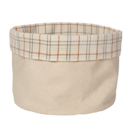 Now Designs Bread Basket - Plaid Canvas