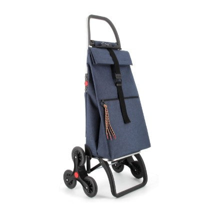 Rolser Shopping Trolley - Big Tweed Foldable Stairclimber Navy