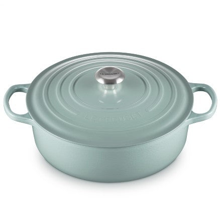 Le Creuset Shallow Round Dutch Oven - Sea Salt