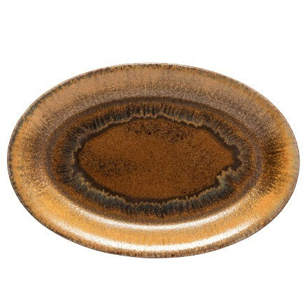 Costa Nova Oval Platter - Poterie Mocha Latte