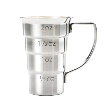 Barfly Stepped Jigger With Handle - Stainless Steel