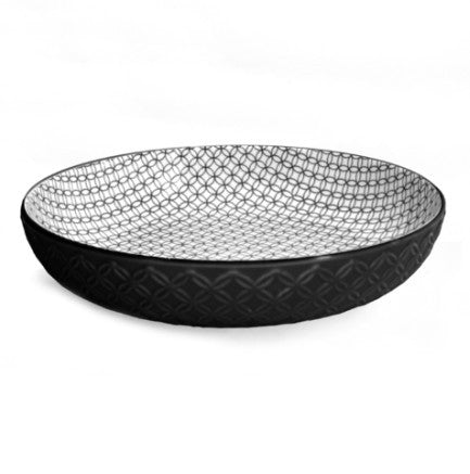 BIA Shallow Bowl - Textured Black