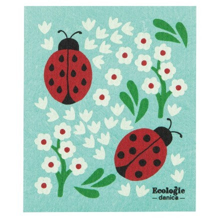 Ecologies Swedish Sponge Cloth - Ladybugs