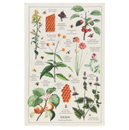 Now Designs Dishtowel - Bee Varieties