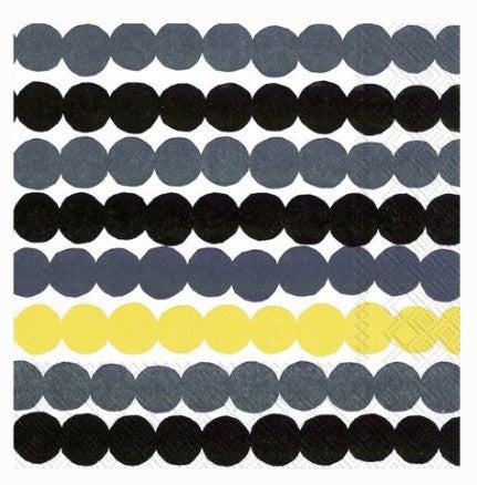 Marimekko Cocktail Napkins - RASYMATTO Yellow