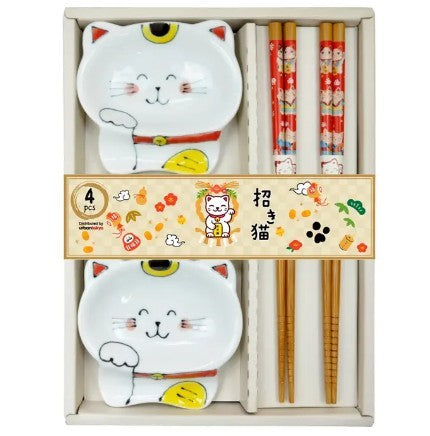 Urban Tokyo Chopstick Set - Lucky Cats