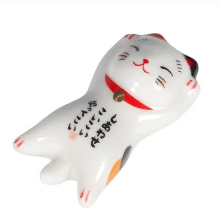 Urban Tokyo Chopstick Rest - Lucky Cat Stretching