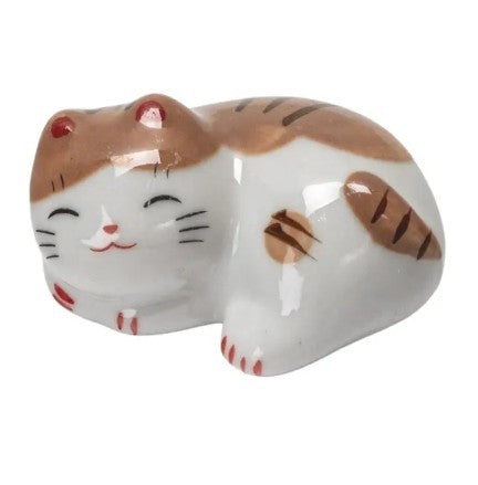 Urban Tokyo Chopstick Rest - Sleeping Cat Orange