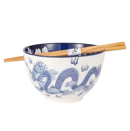 Urban Tokyo Donburi Bowl with Chopsticks - Oriental Dragon