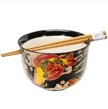 Urban Tokyo Donburi Bowl with Chopsticks - Koi Fish