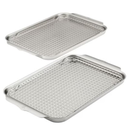 Hestan Provisions OvenBond Half Sheet Pan With Rack - Set of 2