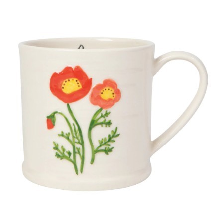Now Designs Mug - Embossed Poppy